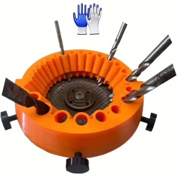 1pc Drill Bit Sharpener, Plastic Manual Drill Bit Grinder, Power Drill Bit Grinding Attachment For 2 To 13mm Drill...