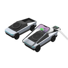 3 in 1 CyberDock Multi-Function Wireless Charger Fast Charging Station Magnetic Phone Stand For IPhone 16 15 Pro Max Apple Galaxy Watch Airpods Pro