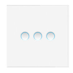 MOES Matter Protocol Tuya Smart Light Switch WiFi Concave Glass Panel Timing Function Voice Control with Alexa/Google/Apple Home/SmartThings Neutral Wire Needed