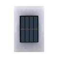 Elfeland 2Pcs 6LED Solar Wall Washer Light 2 Colors Lighting Auto On/Off Waterproof Dual-Side Design 600mAh Battery Solar Power Lamp for Garden Courtyard Landscape