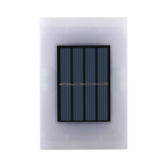 Elfeland 2Pcs 6LED Solar Wall Washer Light 2 Colors Lighting Auto On/Off Waterproof Dual-Side Design 600mAh Battery Solar Power Lamp for Garden Courtyard Landscape