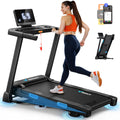 MERACH T12 Faltbares Laufband Double Deck Silikon-Stoßkissen Herzfrequenz Klappbar Smart Fitness