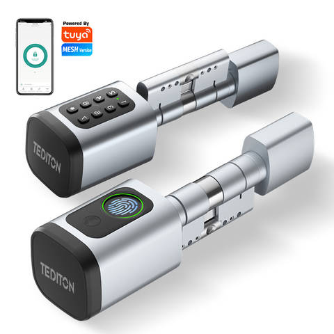 Euro TTLock APP Fingerabdruck Code Passwort RFID-Karte Intelligentes Türschloss Elektronisch Alexa Google Home
