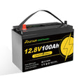 Foursun 12V 100Ah LiFePO4 Batterie Niedertemperatur-BMS 4500+ Zyklen Wohnmobil Solar Camping