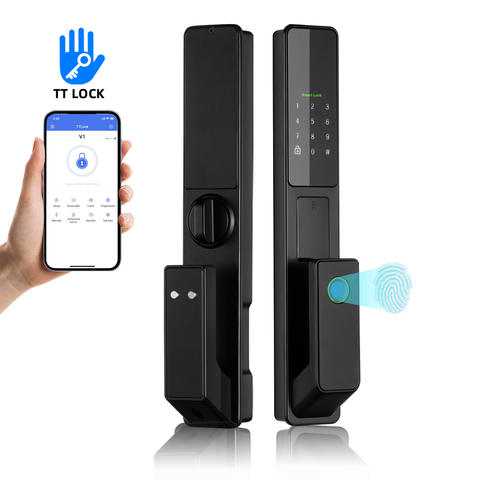 RAYKUBE V1 TTLock Vollautomatisch Fingerabdruck Smart Türschloss BLE NFC IC Karte APP Passwort Smart