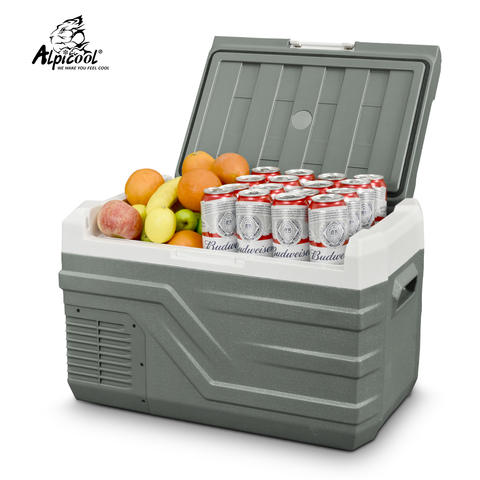 Alpicool NL 45L Auto-Kühlschrank Kompressor mit Gefrierfach 12V 24V DC 100-240V AC Camping Tragbar Smart