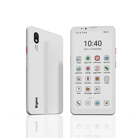 Bigme Hibreak Pro 6.13 Zoll Farb E-Ink Android 14 Dual-Kamera 4G NFC 8+256GB E-Reader Smart Phone