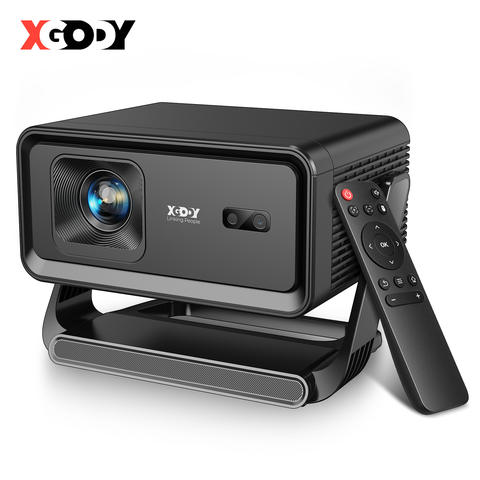 XGODY Autofokus Android14 4K Projektor 360ANSI 8K Native 720P WiFi6 BT5.4 Allwinner H726 Gimbal A1 Outdoor