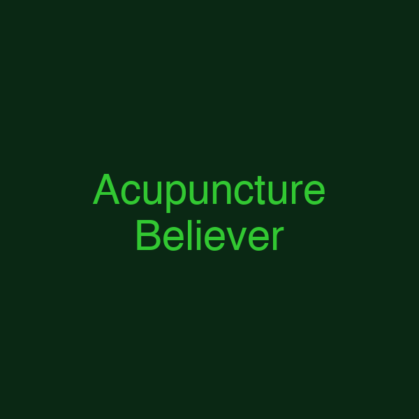 Acupuncture Believer