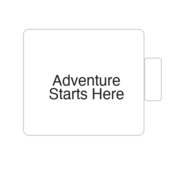 Adventure Starts Here | Tasse