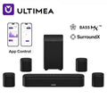 ULTIMEA 7.1ch Soundbar TV Subwoofer 4 Surround Lautsprecher Virtual Surround BassMX SurroundX Smart