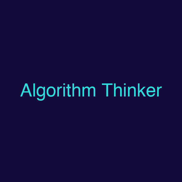 Algorithm Thinker