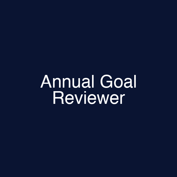 Annual Goal Reviewer