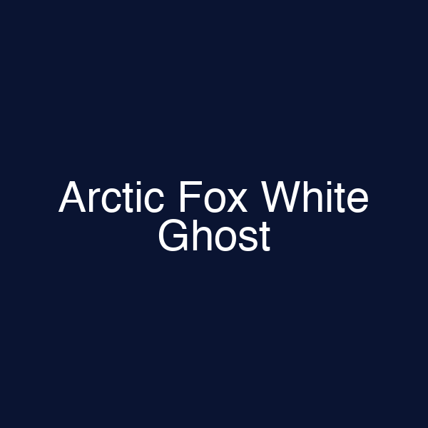 Arctic Fox White Ghost