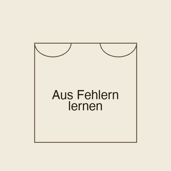 Aus Fehlern lernen | Stoffbeutel