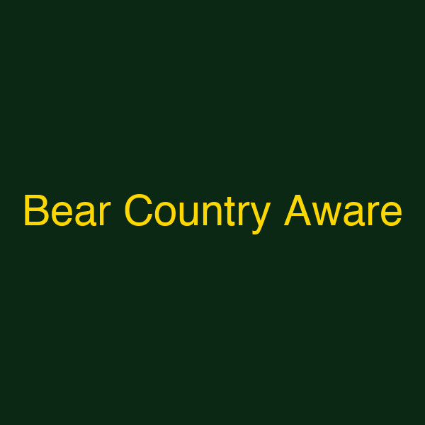 Bear Country Aware