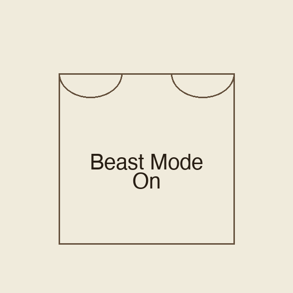 Beast Mode On | Stoffbeutel