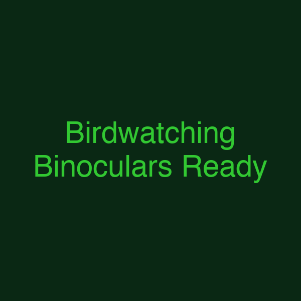 Birdwatching Binoculars Ready