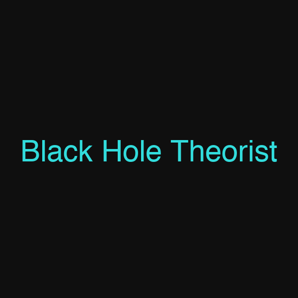 Black Hole Theorist