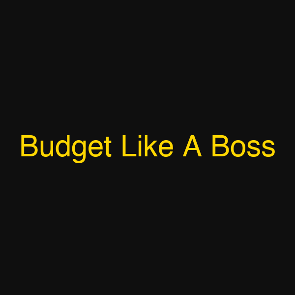 Budget Like A Boss