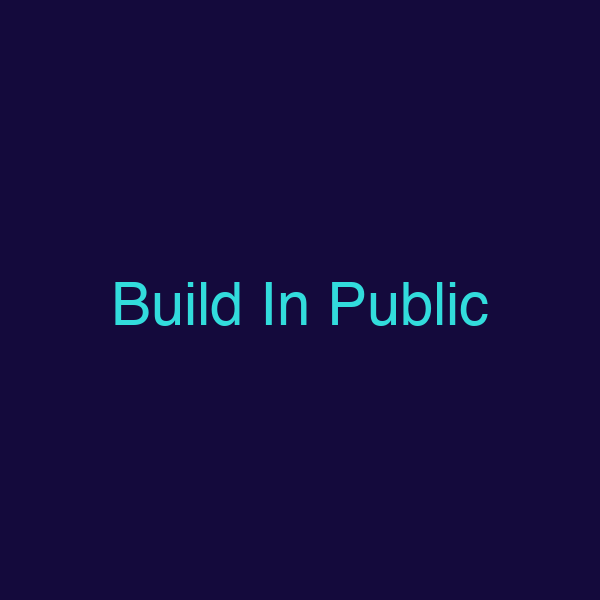 Build In Public