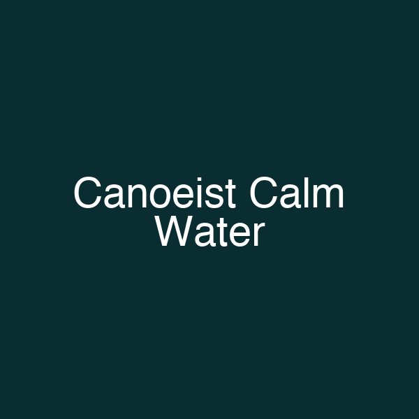 Canoeist Calm Water