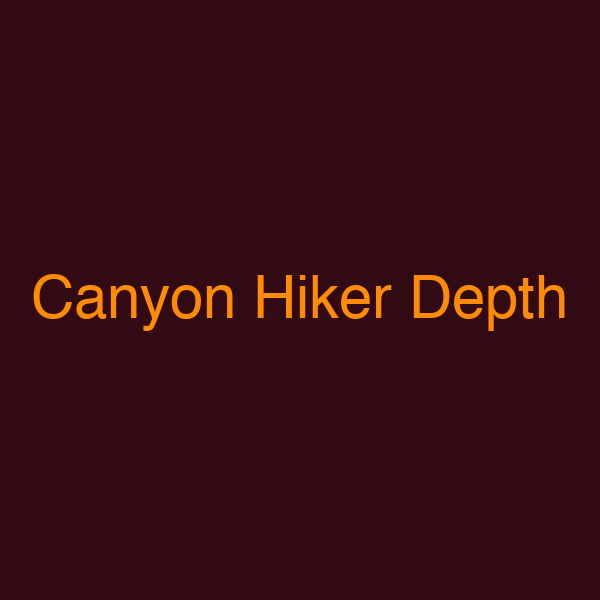 Canyon Hiker Depth