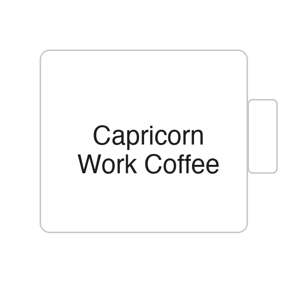 Capricorn Work Coffee | Tasse