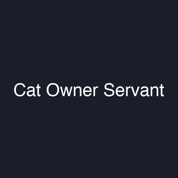 Cat Owner Servant