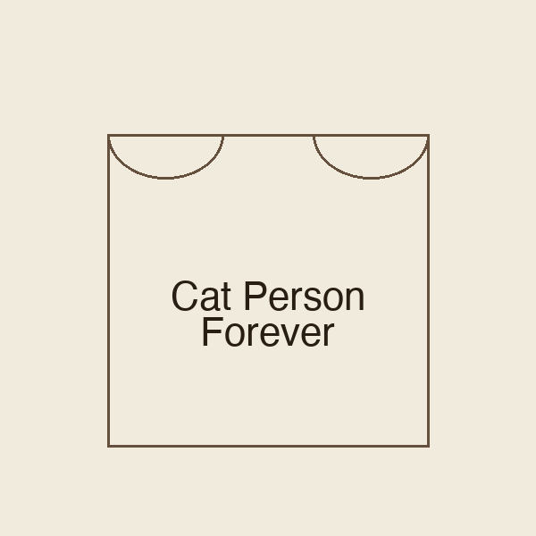 Cat Person Forever | Stoffbeutel
