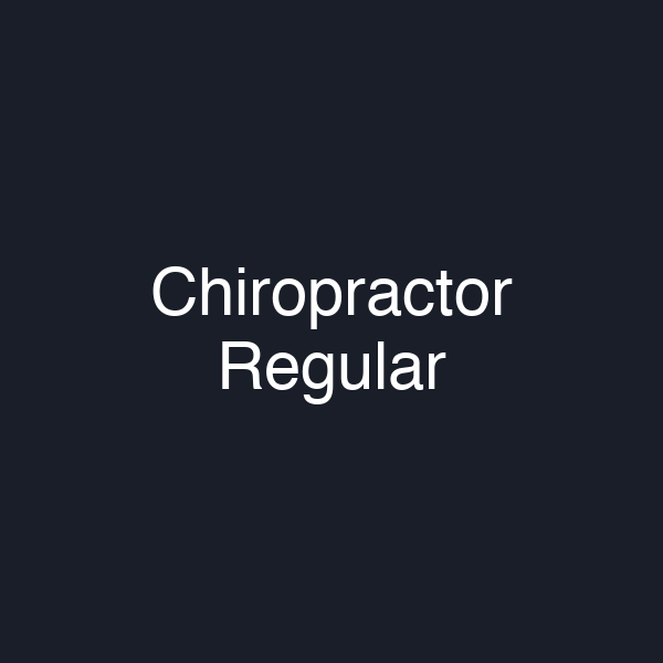 Chiropractor Regular