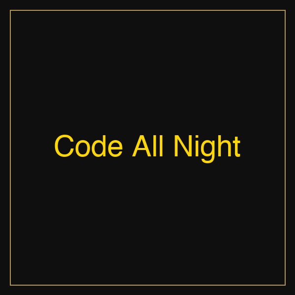 Code All Night | Poster
