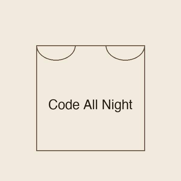 Code All Night | Stoffbeutel