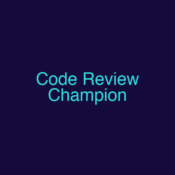 Code Review Champion