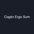 Cogito Ergo Sum