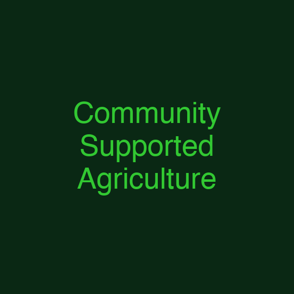 Community Supported Agriculture