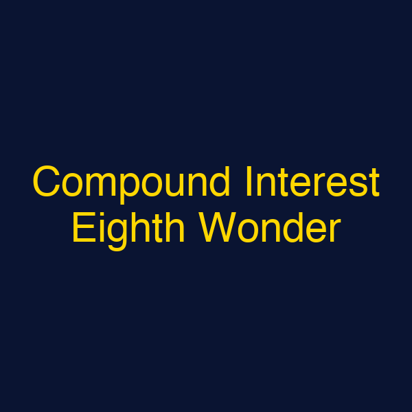 Compound Interest Eighth Wonder