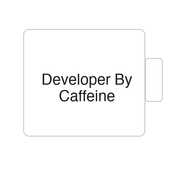 Developer By Caffeine | Tasse
