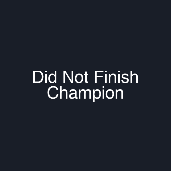 Did Not Finish Champion