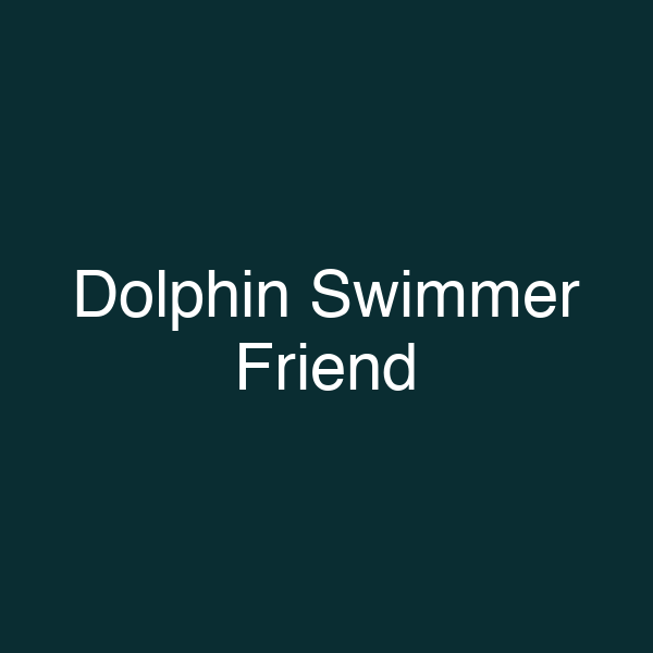 Dolphin Swimmer Friend