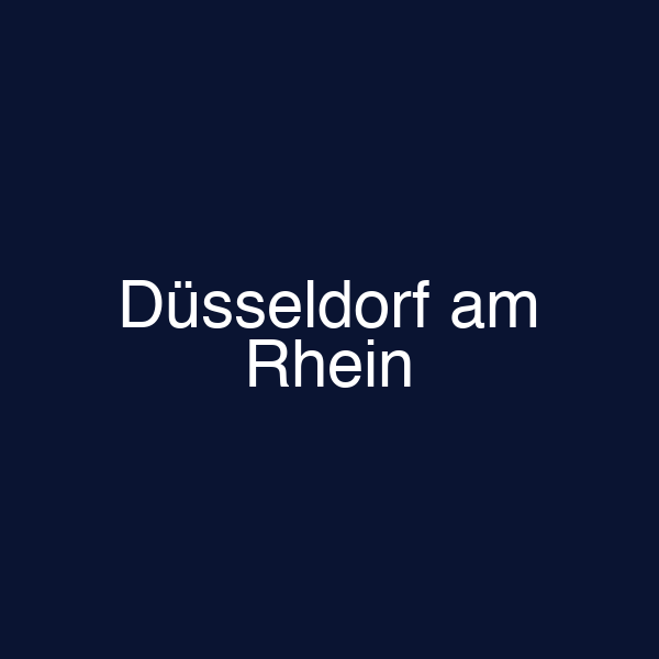Düsseldorf am Rhein