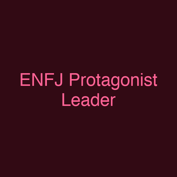 ENFJ Protagonist Leader