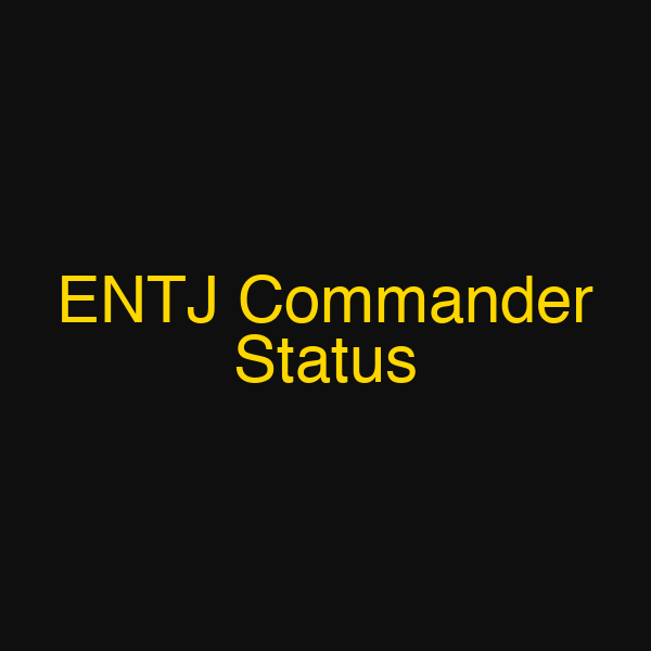 ENTJ Commander Status