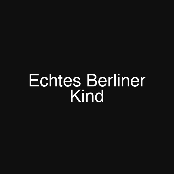 Echtes Berliner Kind