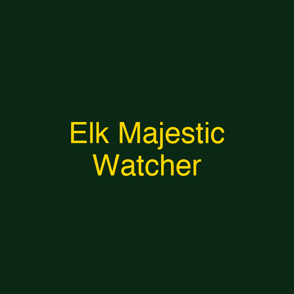 Elk Majestic Watcher