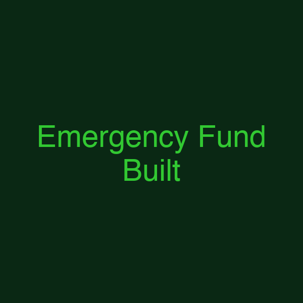 Emergency Fund Built