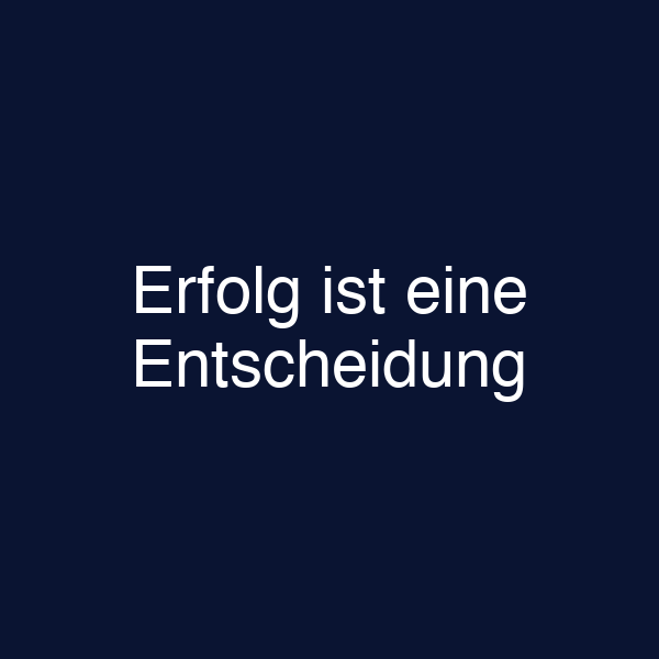 Erfolg ist eine Entscheidung