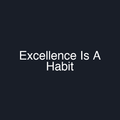 Excellence Is A Habit