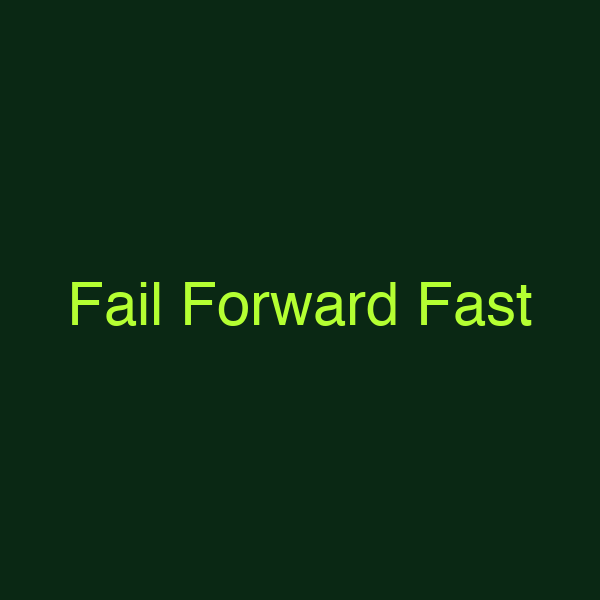 Fail Forward Fast
