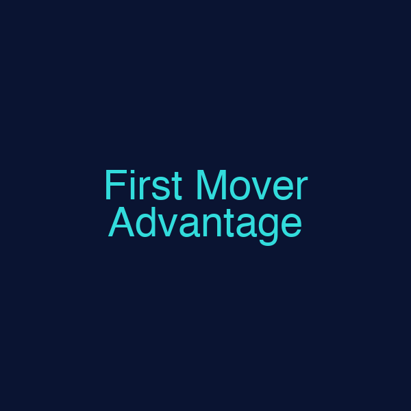 First Mover Advantage